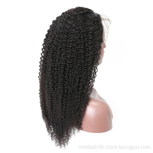 13x4 Kinky Curly Lace Front Human Hair Wig With Baby Hair% Brazilian Kinky Curly Wigs Human Hair Lace Front For Women